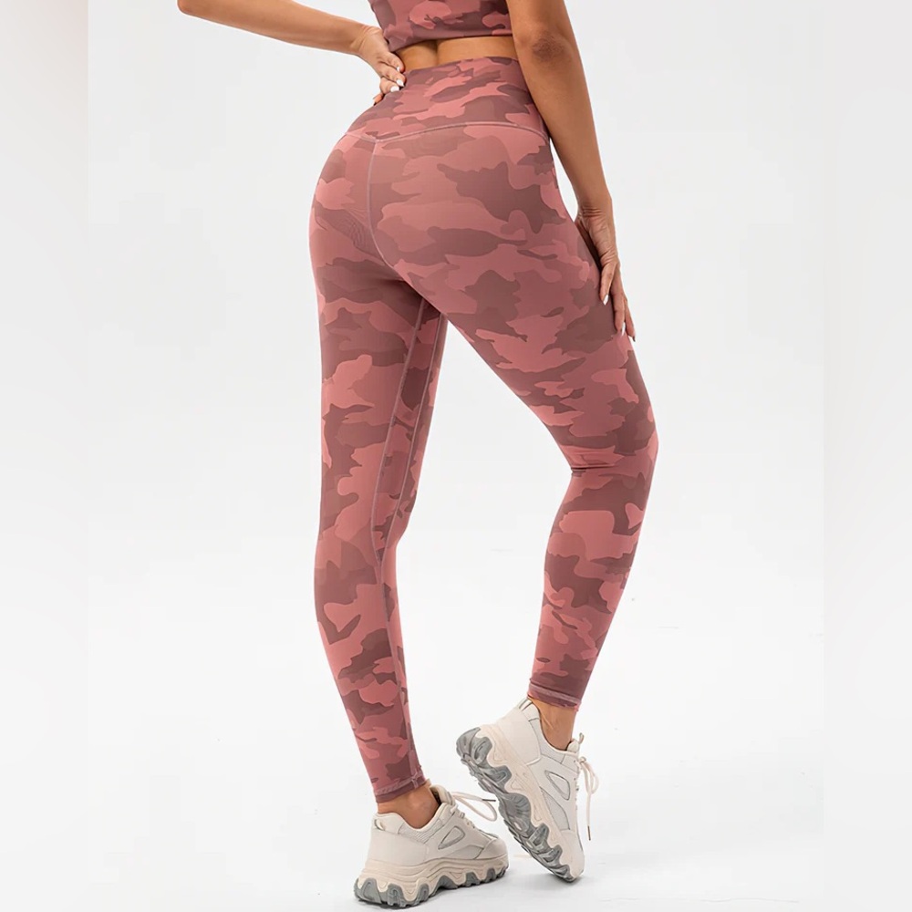 lululemon athletica Pink Camo Leggings